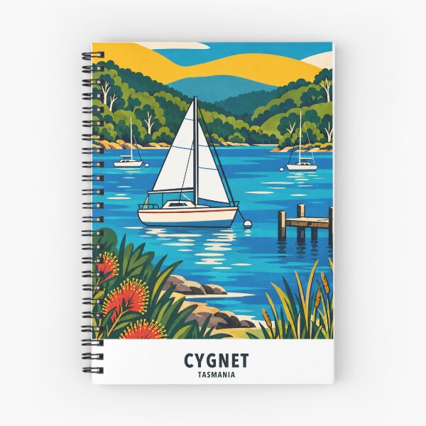 Item preview, Cygnet Harbour Sailboats and Timber Jetty designed and sold by Print My Town.