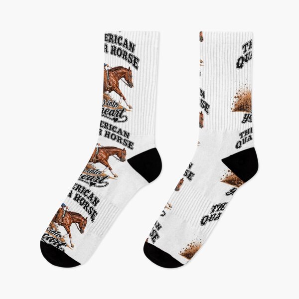 Item preview, American Quarter Horse – Slides Into Your Heart – Versatile Stock Horse Western Design designed and sold by LnsCreations.