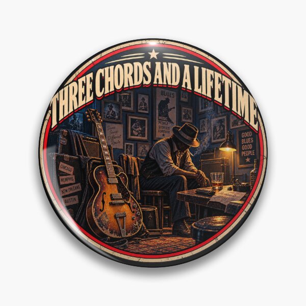 Item preview, Three Chords and a Lifetime — Vintage Blues Music designed and sold by QuietSpark.