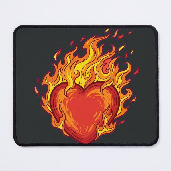 Item preview, Red Heart Engulfed in Flames designed and sold by JeniversePH.