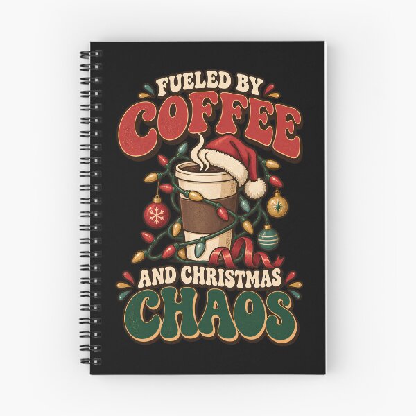 Item preview, Fueled by Coffee and Christmas Chaos – Funny Holiday Design designed and sold by Bawek85Designs.