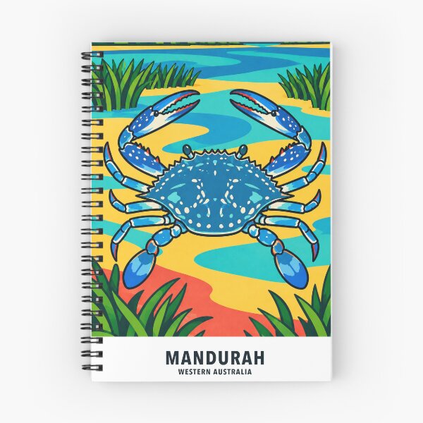 Item preview, Mandurah Blue Swimmer Crab Estuary designed and sold by Print My Town.