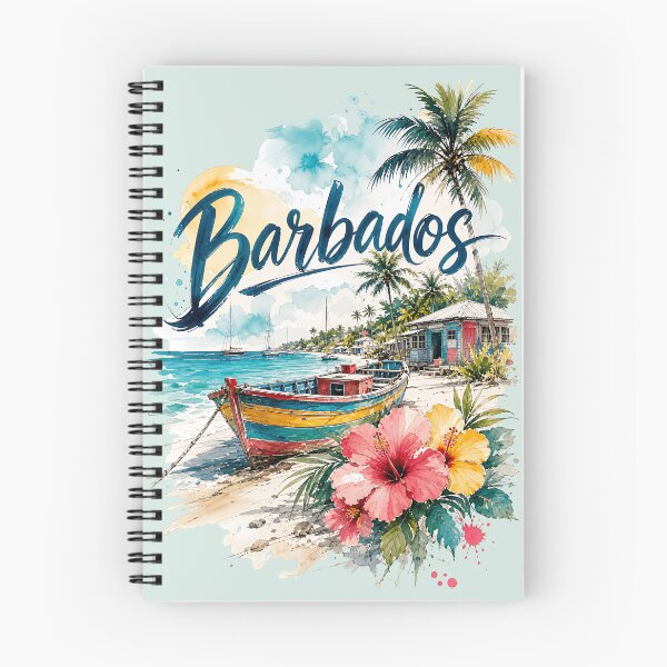 Item preview, Barbados Tropical Paradise-Vintage Caribbean Island designed and sold by Rosie's Wildflower Boutique.