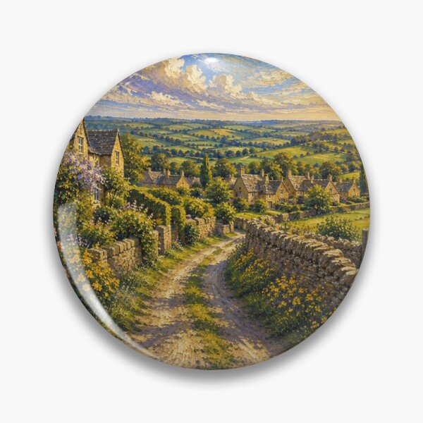 Item preview, Rustic English Countryside Landscape designed and sold by BreezyDawnDesigns.