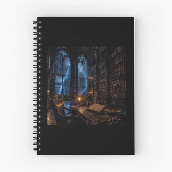Item preview, Gothic Cathedral Library – Dark Academia Stormy Night Art designed and sold by LazyDayzCo.