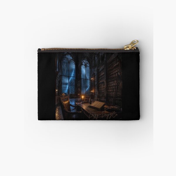 Item preview, Gothic Cathedral Library – Dark Academia Stormy Night Art designed and sold by LazyDayzCo.