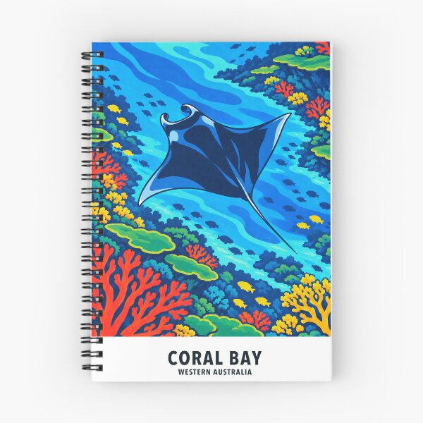 Item preview, Coral Bay Ningaloo Manta Ray designed and sold by Print My Town.