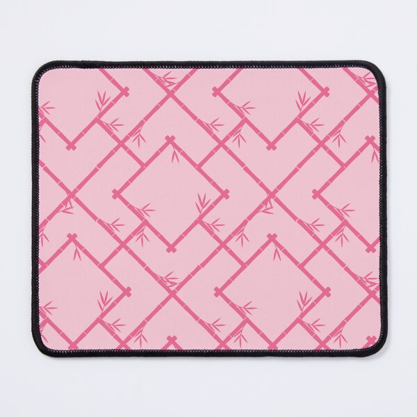 Item preview, Bamboo Chinoiserie Lattice in Light Pink + Bubblegum Pink designed and sold by YesterdayColl.