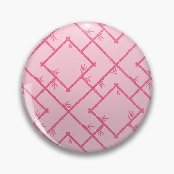Item preview, Bamboo Chinoiserie Lattice in Light Pink + Bubblegum Pink designed and sold by YesterdayColl.