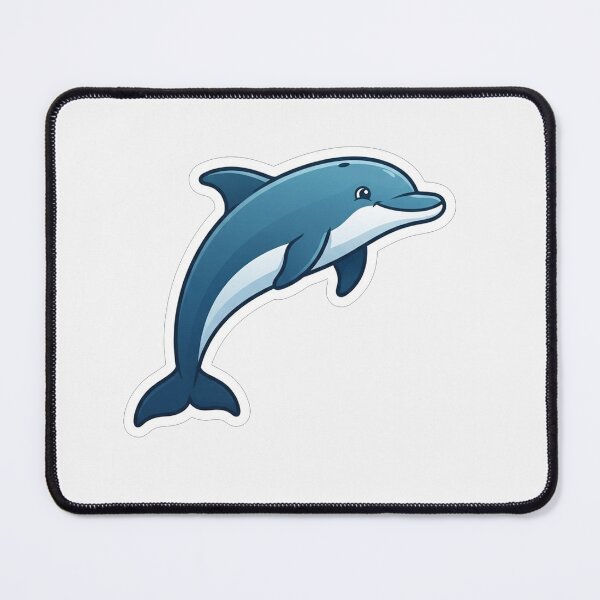 Item preview, Cute Happy Blue Dolphin Ocean Animal designed and sold by Owcomm.