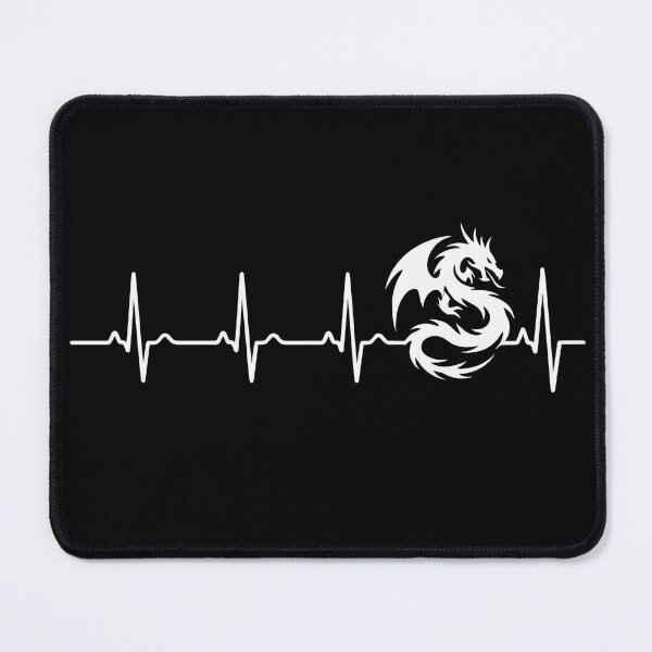 Item preview, Dragon Heartbeat Lifeline T-Shirt | Minimalist Fantasy EKG Design designed and sold by StreetNovaInk.