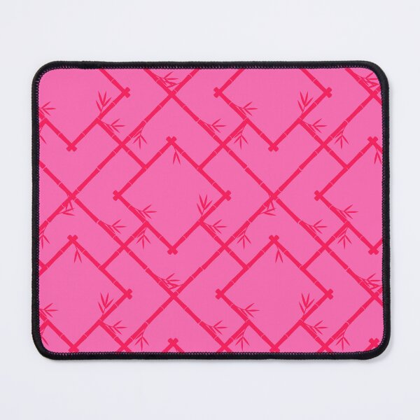 Item preview, Bamboo Chinoiserie Lattice in Tonal Hot Pink designed and sold by YesterdayColl.