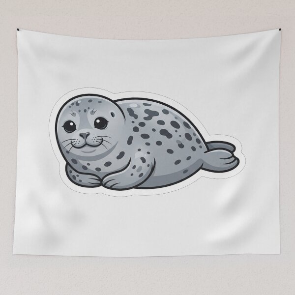 Item preview, Cute Spotted Seal Animal Ocean Wildlife designed and sold by Owcomm.