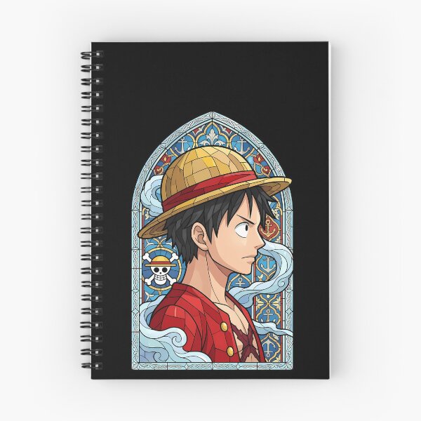 Item preview, Monkey D Luffy Nautical Stained Glass Portrait designed and sold by mildaclairmo.