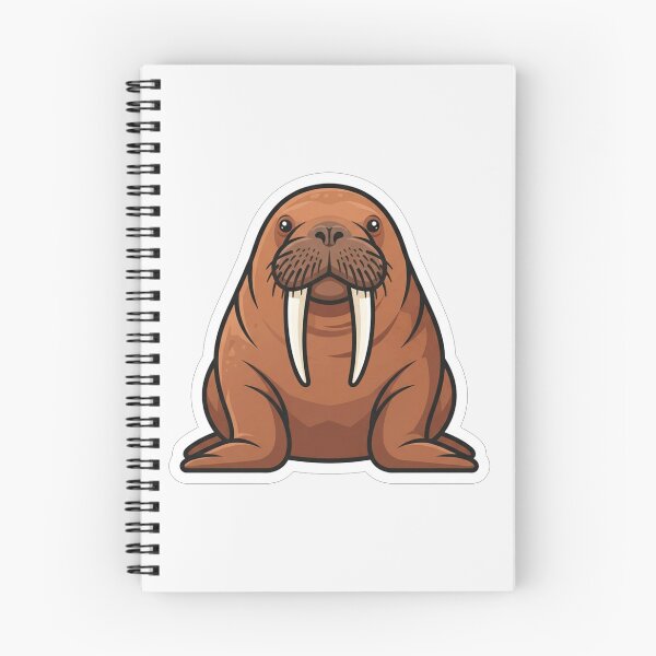 Item preview, Cute Cartoon Walrus With Long Tusks designed and sold by Owcomm.