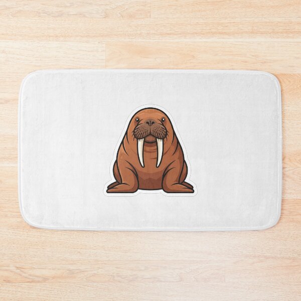 Item preview, Cute Cartoon Walrus With Long Tusks designed and sold by Owcomm.