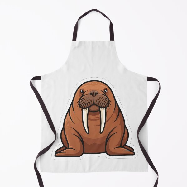 Item preview, Cute Cartoon Walrus With Long Tusks designed and sold by Owcomm.