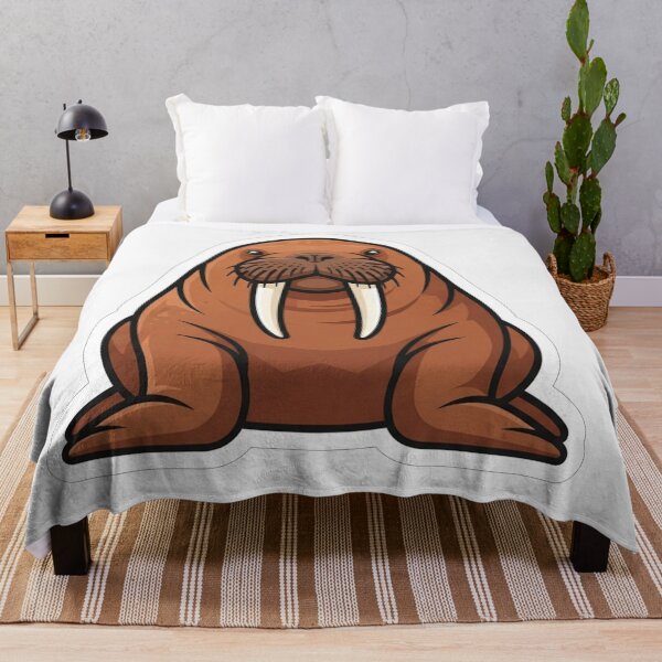 Item preview, Cute Cartoon Walrus With Long Tusks designed and sold by Owcomm.