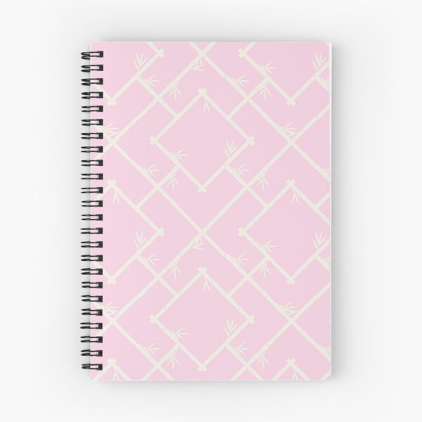 Item preview, Bamboo Chinoiserie Lattice in Light Pink + Cream designed and sold by YesterdayColl.