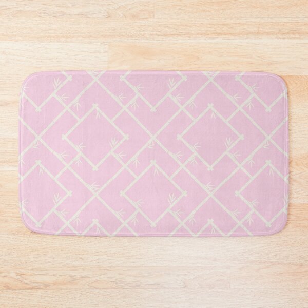 Item preview, Bamboo Chinoiserie Lattice in Light Pink + Cream designed and sold by YesterdayColl.