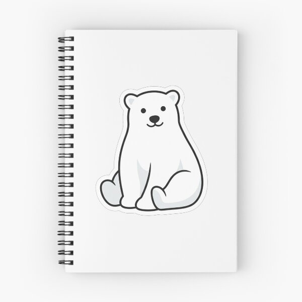 Item preview, Cute Sitting Little White Polar Bear designed and sold by Owcomm.