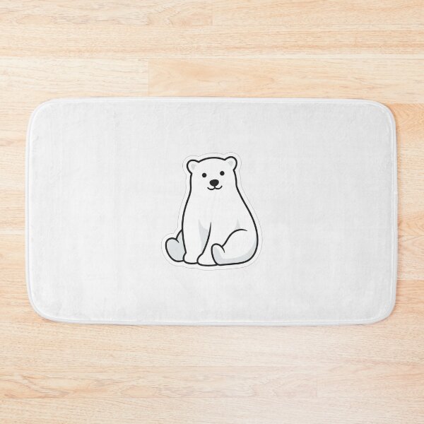Item preview, Cute Sitting Little White Polar Bear designed and sold by Owcomm.