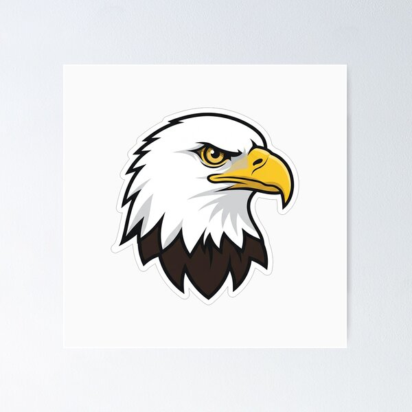 Item preview, Fierce Bald Eagle Head Mascot Graphic designed and sold by Owcomm.