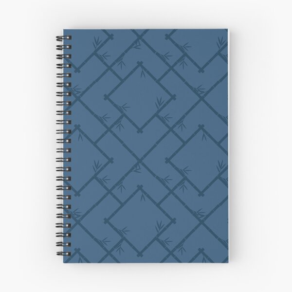 Item preview, Bamboo Chinoiserie Lattice in Neutral Placid Blue designed and sold by YesterdayColl.