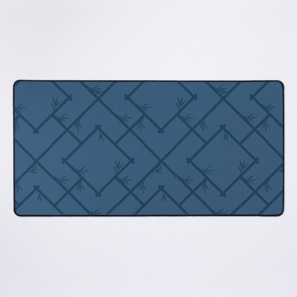 Item preview, Bamboo Chinoiserie Lattice in Neutral Placid Blue designed and sold by YesterdayColl.