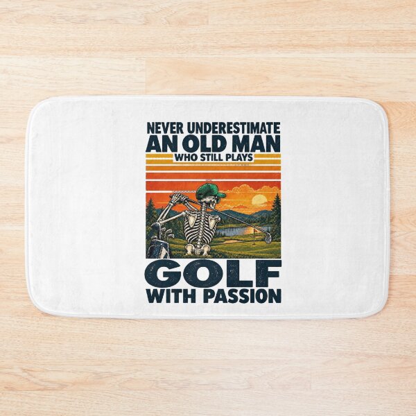 Item preview, Never Underestimate An Old Man Who Still Plays Golf With Passion Skeleton Vintage Sunset designed and sold by dartoffofo⭐⭐⭐⭐⭐.