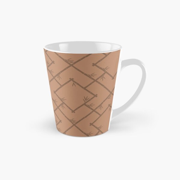 Item preview, Bamboo Chinoiserie Lattice in Tonal Leather Brown designed and sold by YesterdayColl.