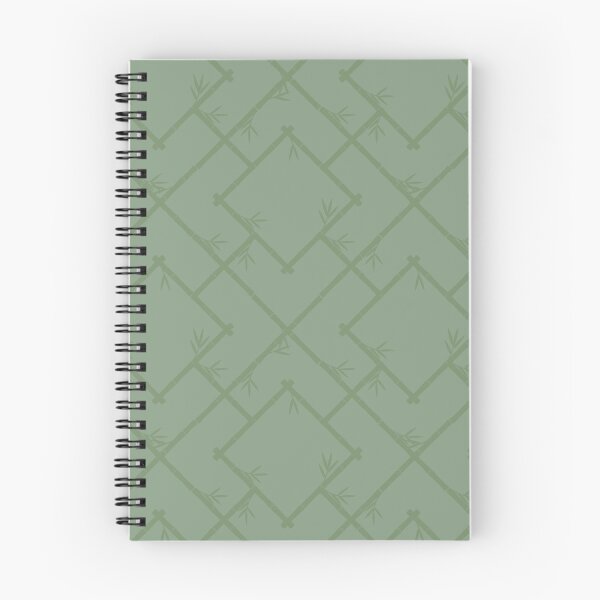 Item preview, Bamboo Chinoiserie Lattice in Tonal Sage Green designed and sold by YesterdayColl.