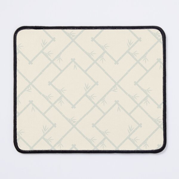 Item preview, Bamboo Chinoiserie Lattice in Meringue + Frost Cream designed and sold by YesterdayColl.