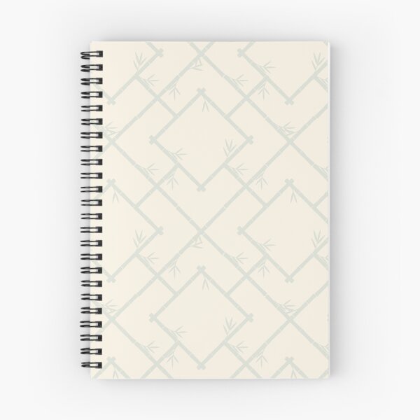 Item preview, Bamboo Chinoiserie Lattice in Meringue + Frost Cream designed and sold by YesterdayColl.