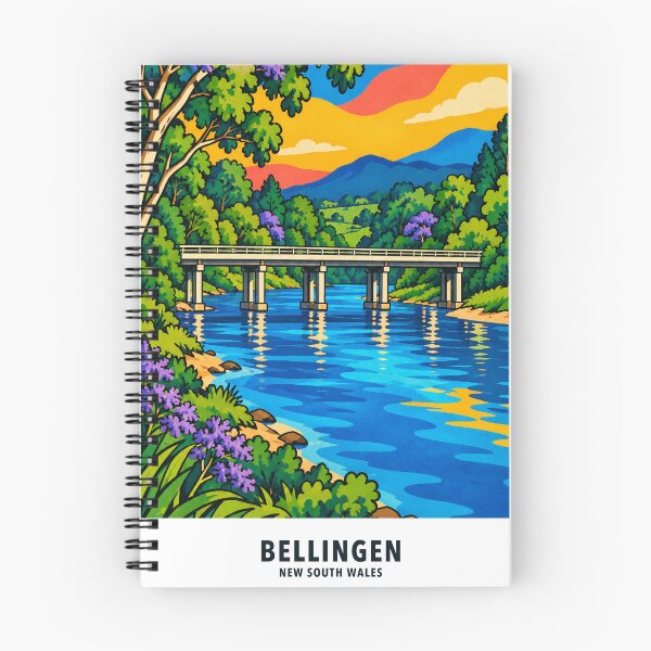 Item preview, Bellingen River and Lavenders Bridge designed and sold by Print My Town.
