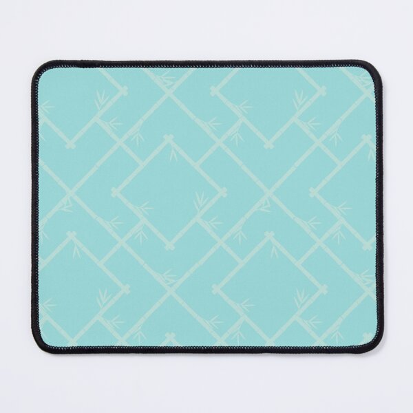 Item preview, Bamboo Chinoiserie Lattice in Aqua + Robin's Egg Blue designed and sold by YesterdayColl.