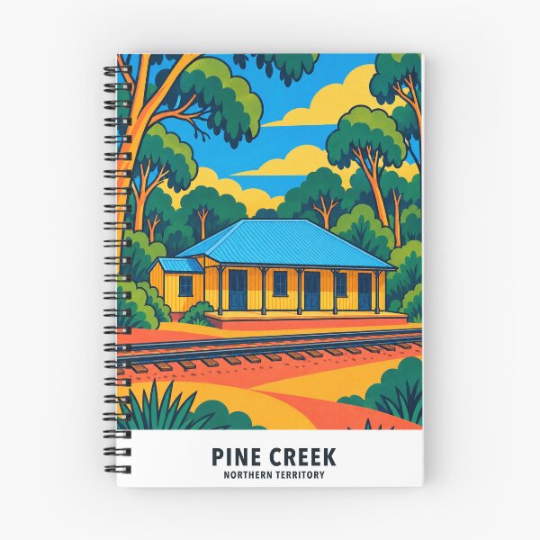 Item preview, Pine Creek Historic Railway Station designed and sold by Print My Town.