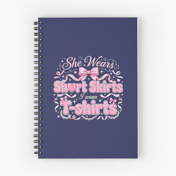 Item preview, She Wears Short Skirts I Wear T-Shirts - Pink Coquette Bow Shirt | Y2K Girly T-Shirt Design designed and sold by Yassinejayed.