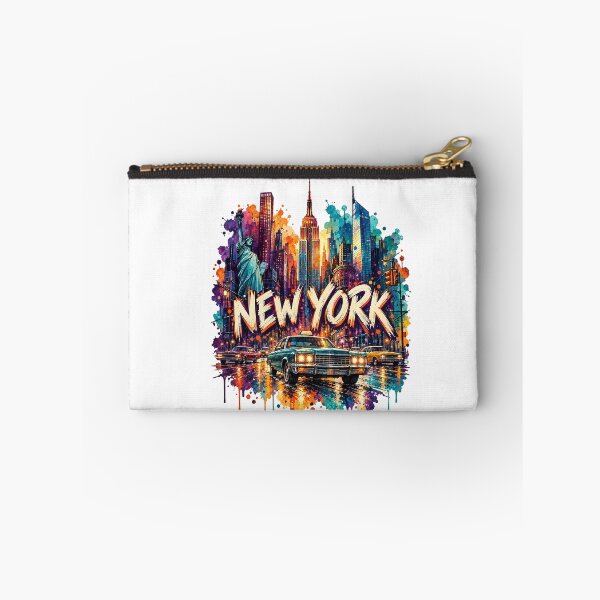 Item preview, New York City Skyline Statue Of Liberty Colorful Watercolor Splash Art designed and sold by dartoffofo⭐⭐⭐⭐⭐.