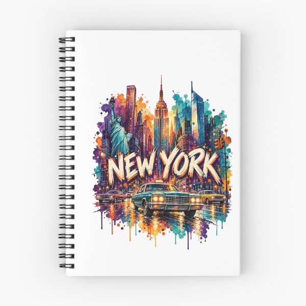 Item preview, New York City Skyline Statue Of Liberty Colorful Watercolor Splash Art designed and sold by dartoffofo⭐⭐⭐⭐⭐.
