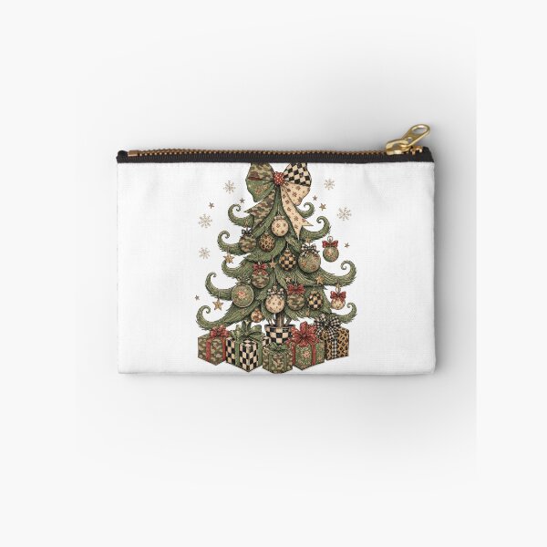 Item preview, Whimsical Country Christmas Tree Camo Checkerboard Leopard Vintage designed and sold by DYAFLK.