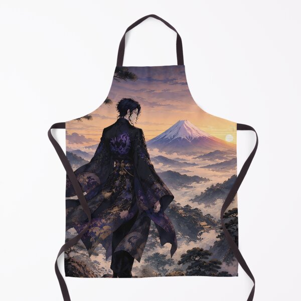 Item preview, Muzan Kibutsuji Demon Slayer Mount Fuji Sunset Majesty designed and sold by mildaclairmo.