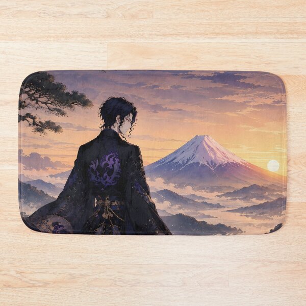 Item preview, Muzan Kibutsuji Demon Slayer Mount Fuji Sunset Majesty designed and sold by mildaclairmo.