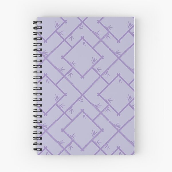 Item preview, Bamboo Chinoiserie Lattice in Tonal Lilac Purple designed and sold by YesterdayColl.