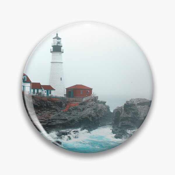 Item preview, Portland Maine Lighthouse - Ocean Storm designed and sold by DGMaxShop.