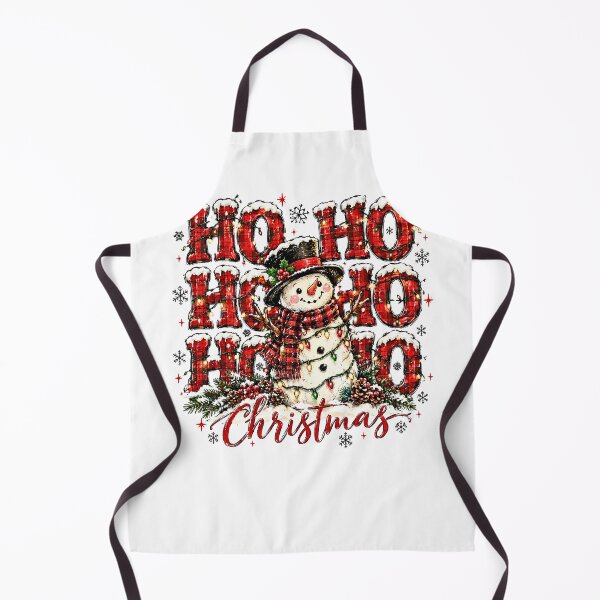 Item preview, Ho Ho Ho Christmas Snowman Buffalo Plaid Winter Lights designed and sold by DYAFLK.
