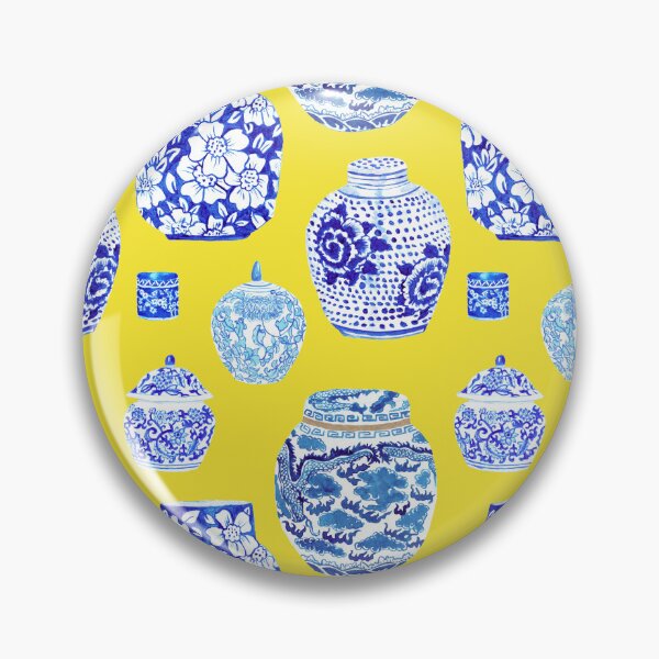 Item preview, Chinoiserie Ginger Jar Collection Canary Yellow designed and sold by YesterdayColl.