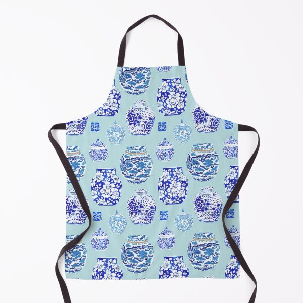 Item preview, Chinoiserie Ginger Jar Collection in Ice Blue designed and sold by YesterdayColl.