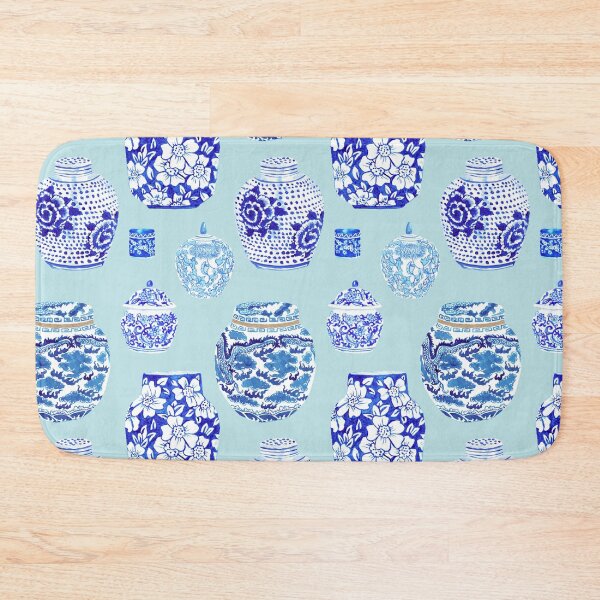Item preview, Chinoiserie Ginger Jar Collection in Ice Blue designed and sold by YesterdayColl.