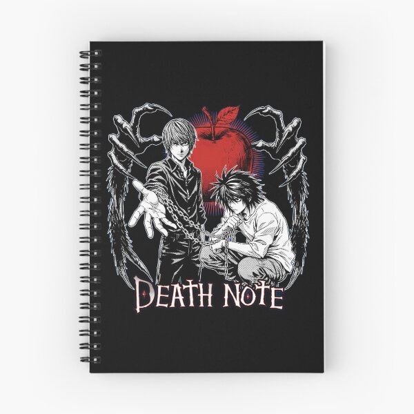 Item preview, Death Note Light and L Chained T-Shirt Design | Ryuk Apple Anime Shirt | L Lawliet Light Yagami Graphic designed and sold by Yassinejayed.
